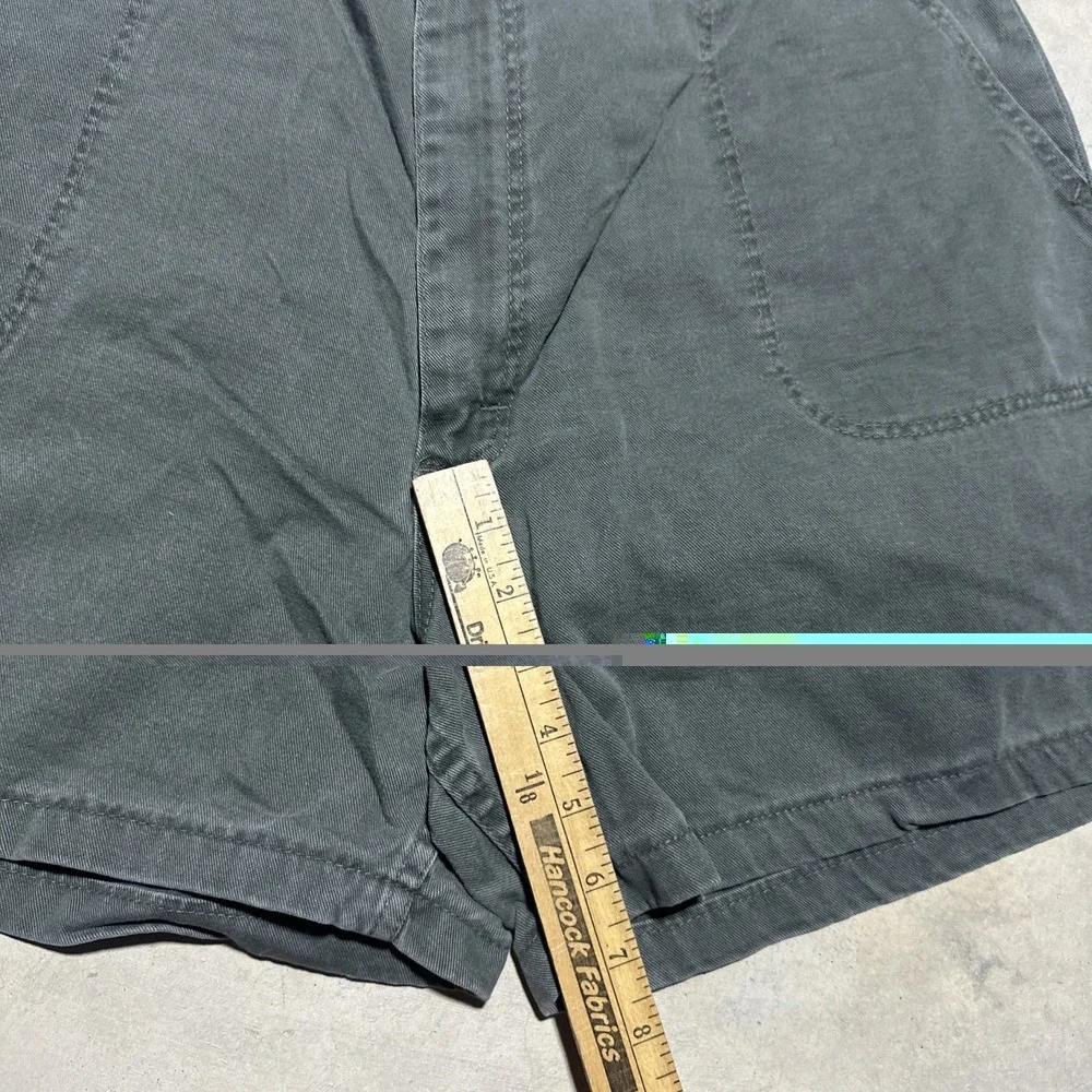 1990s Wrangler Jean Shorts Vintage Green Mom Shorts Size 16 Cotton USA Made